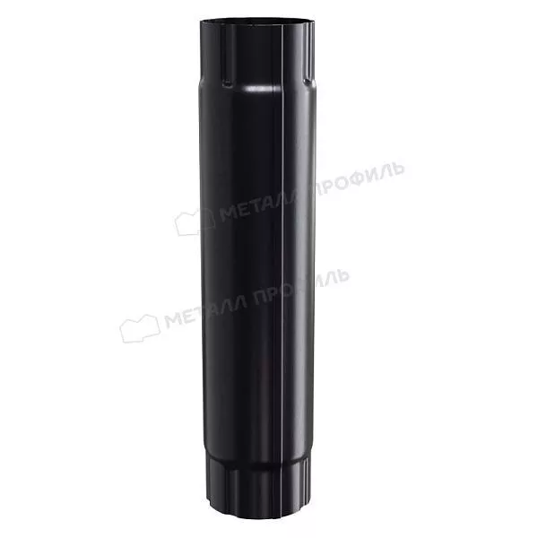 Труба соединительная МЕТАЛЛ ПРОФИЛЬ PURMAN BLACK EDITION D100х1000 Ral 9005 купить в екатеринбурге
