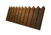 Профнастил C8 A для забора фигурный Grand Line Print Elite 0,45 мм с пленкой Golden Wood Золотой Дуб – Купить оптом и в розницу