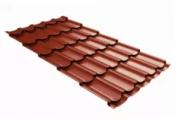 Металлочерепица GL Kvinta Plus 0,5 Velur RAL 8004 терракота – Купить оптом и в розницу