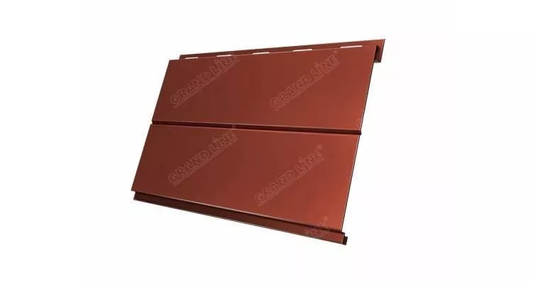 Вертикаль 0,2 line 0,5 Satin Matt TX с пленкой RAL 8004 терракота купить в екатеринбурге