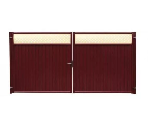 Ворота Estet Plus 2,0х3,6 RAL 3005/3005 Красное вино GL купить в екатеринбурге