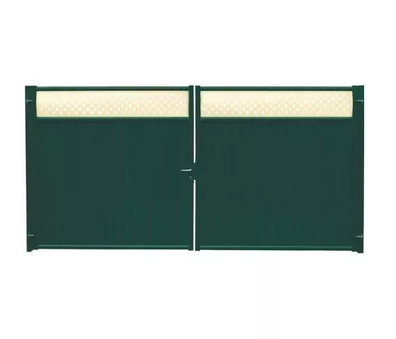 Ворота Estet Plus 2,4х3,6 RAL 6005/1013 Зеленый мох GL купить в екатеринбурге