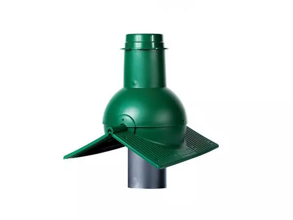 Выход канализации коньковый Krovent Pipe-cone зеленый купить в екатеринбурге