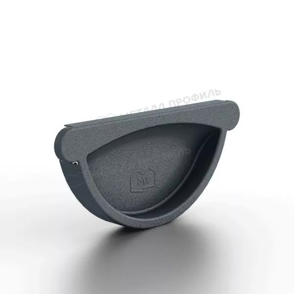 Заглушка желоба МЕТАЛЛ ПРОФИЛЬ Foramina Freeze D125 Grey купить в екатеринбурге