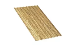 Профнастил МП20 R ECOSTEEL текстурированный двусторонний 0,5 мм Golden Wood Золотой Дуб купить в екатеринбурге
