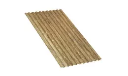 Профнастил С21 A ECOSTEEL текстурированный двусторонний 0,5 мм Golden Wood Золотой Дуб купить в екатеринбурге