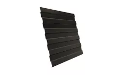 Профнастил Grand Line С8 A GreenCoat Pural Matt 0,5 мм RAL 8019 Темно-коричневый купить в екатеринбурге