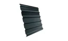 Профнастил Grand Line С20 A Rooftop Matte Стальной бархат 0,5 мм RAL 7016 Антрацитово-серый купить в екатеринбурге