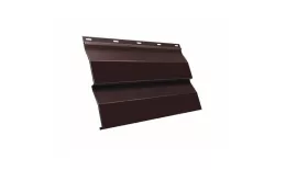 Металлический сайдинг Grand Line Корабельная доска XL PurPro Matt 0,5 мм RAL 8017 Шоколад купить в екатеринбурге