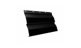 Металлический сайдинг Grand Line Корабельная доска XL Satin Matt 0,5 мм RAL 9005 Черный купить в екатеринбурге