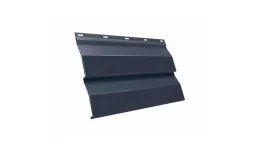 Металлический сайдинг Grand Line Корабельная доска XL Rooftop Matte Стальной бархат 0,5 мм RAL 7024 Мокрый асфальт купить в екатеринбурге