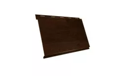 Металлический сайдинг Grand Line Вертикаль classic Print-double Elite Античный дуб купить в екатеринбурге