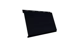 Металлический сайдинг Grand Line Вертикаль classic PurLite Matt 0,5 мм RAL 9005 купить в екатеринбурге