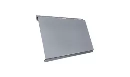 Металлический сайдинг Grand Line Вертикаль classic PE 0,45 мм RAL 9006 Бело-алюминиевый купить в екатеринбурге