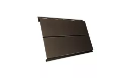 Металлический сайдинг Grand Line Вертикаль Line GreenCoat Pural RAL 8019 купить в екатеринбурге