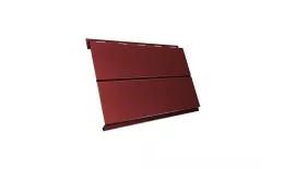 Металлический сайдинг Grand Line Вертикаль Line Satin 0,5 мм RAL 3009 Оксидно-красный купить в екатеринбурге