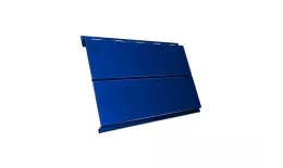 Металлический сайдинг Grand Line Вертикаль Line Satin 0,5 мм RAL 5005 Сигнальный синий купить в екатеринбурге