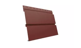 Металлический сайдинг Grand Line Квадро Брус GreenCoat Pural RAL 3009 Оксидно-красный купить в екатеринбурге