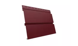 Металлический сайдинг Grand Line Квадро Брус Satin 0,5 мм RAL 3005 Красное вино купить в екатеринбурге