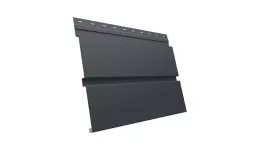 Металлический сайдинг Grand Line Квадро Брус Rooftop Matte 0,5 мм RAL 7016 Антрацитово-серый купить в екатеринбурге