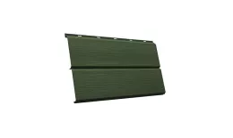 Металлический сайдинг Grand Line ЭкоБрус 3D GreenCoat Pural Matt RAL 6020 Хромовая зелень купить в екатеринбурге