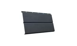 Металлический сайдинг Grand Line ЭкоБрус 3D Quarzit Pro Matt 0,5 мм RAL 7016 Антрацитово-серый купить в екатеринбурге