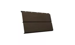 Металлический сайдинг Grand Line ЭкоБрус 3D Quarzit Pro Matt 0,5 мм RAL 8019 Темно-коричневый купить в екатеринбурге