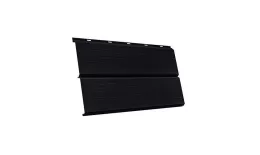 Металлический сайдинг Grand Line ЭкоБрус 3D PurLite Matt 0,5 мм RAL 9005 Черный купить в екатеринбурге