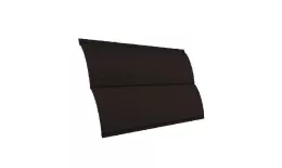 Металлический сайдинг Grand Line Блок-хаус New Satin 0,5 мм RAL 8019 Темно-коричневый купить в екатеринбурге