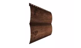 Металлический сайдинг Металл Профиль Woodstock-В ECOSTEEL 0,5 мм Мореный дуб купить в екатеринбурге