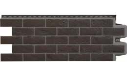 Фасадные панели GRAND LINE Коллекция Состаренный Кирпич Design Шоколадный со швом RAL 7006 купить в екатеринбурге