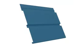 Софит металл с перфорацией Grand Line Квадро брус Satin 0,5 мм RAL 5005 сигнальный синий купить в екатеринбурге