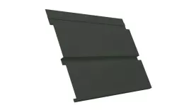 Софит металл с перфорацией Grand Line Квадро брус GreenCoat Pural Matt BT 0,5 мм RR11 темно-оливковый купить в екатеринбурге