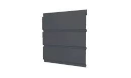 Софит металл GL с перфорацией Rooftop Matte Стальной бархат 0,5 мм RAL 7016 антрацитово-серый купить в екатеринбурге