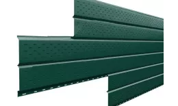 Софит металл перфорированный Металл Профиль Lбрус PE 0,45 мм RAL 6005 зеленый мох купить в екатеринбурге