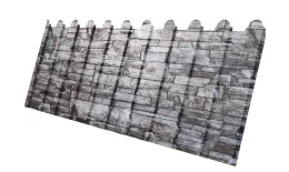 Профнастил C8 A для забора фигурный Grand Line Print Elite 0,45 мм Fine Stone Камень купить в екатеринбурге