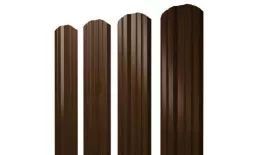 Штакетник Grand Line Twin фигурный 0,45 Print Elite Choco Wood Шоколадное дерево купить в екатеринбурге