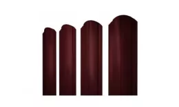 Штакетник Grand Line Круглый фигурный 0,45 PE Double RAL 3005 Красное вино купить в екатеринбурге
