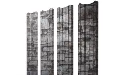 Штакетник Grand Line М-образный А 0,45 Print Elite Fine Stone Камень купить в екатеринбурге