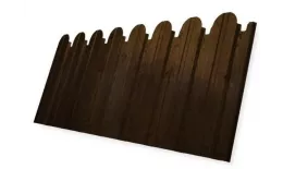 Профнастил C10 B для забора фигурный Grand Line Print Premium РФ 0,45 мм с пленкой Antique Wood Античный Дуб купить в екатеринбурге