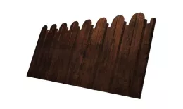 Профнастил C10 B для забора фигурный Grand Line Print Elite 0,45 мм с пленкой Cherry Wood Бразильская вишня купить в екатеринбурге