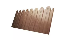 Профнастил C10 B для забора фигурный Grand Line Print Elite 0,45 мм Honey Wood Медовое дерево купить в екатеринбурге