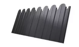 Профнастил C10 B для забора фигурный Grand Line Drap 0,45 мм RAL 7004 Сигнальный серый купить в екатеринбурге