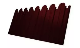 Профнастил C10 B для забора фигурный Grand Line Satin 0,5 мм RAL 7016 Антрацитово-серый купить в екатеринбурге
