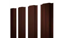 Штакетник Grand Line П -образный А 0,5 GreenCoat Pural Matt RR 32 Темно-коричневый купить в екатеринбурге