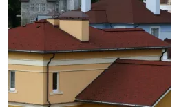 Гибкая черепица Tegola Nordland Антик красный с отливом купить в екатеринбурге