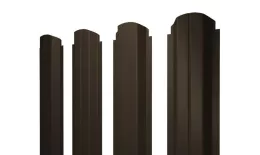 Штакетник Grand Line П-образный А фигурный 0,5 GreenCoat Pural RR 32 Темно-коричневый купить в екатеринбурге
