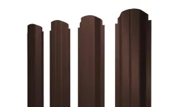 Штакетник Grand Line П-образный А фигурный 0,5 PurPro Matt 275 RAL 8017 Шоколад купить в екатеринбурге