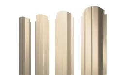 Штакетник Grand Line П-образный А фигурный 0,5 Satin RAL 1015 Светлая слоновая кость купить в екатеринбурге