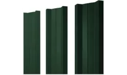 Штакетник Grand Line П-образный А фигурный 0,5 Velur RAL 6020 Хромовая зелень купить в екатеринбурге